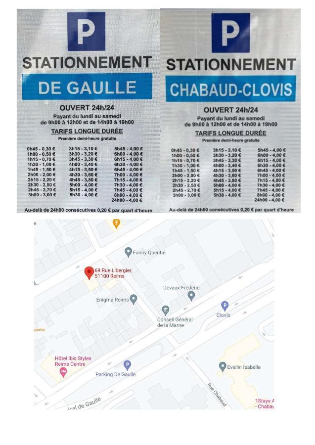 Roi Soleil, Face A La Cathedrale - 2G Apartment Reims Exterior foto